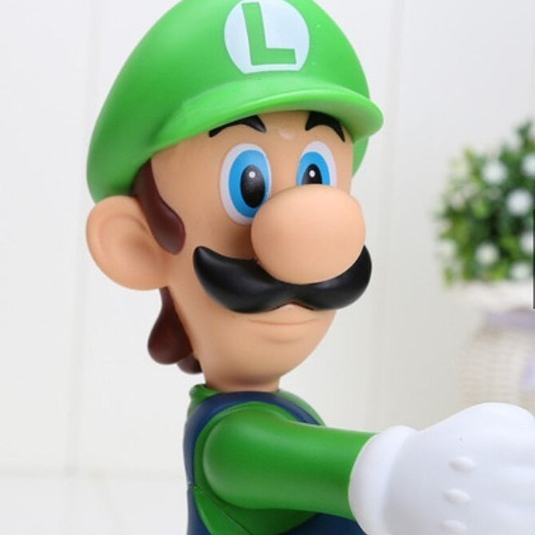 Figura De Luigi Fuego Articulada 12 Cms Supermario Flor 4