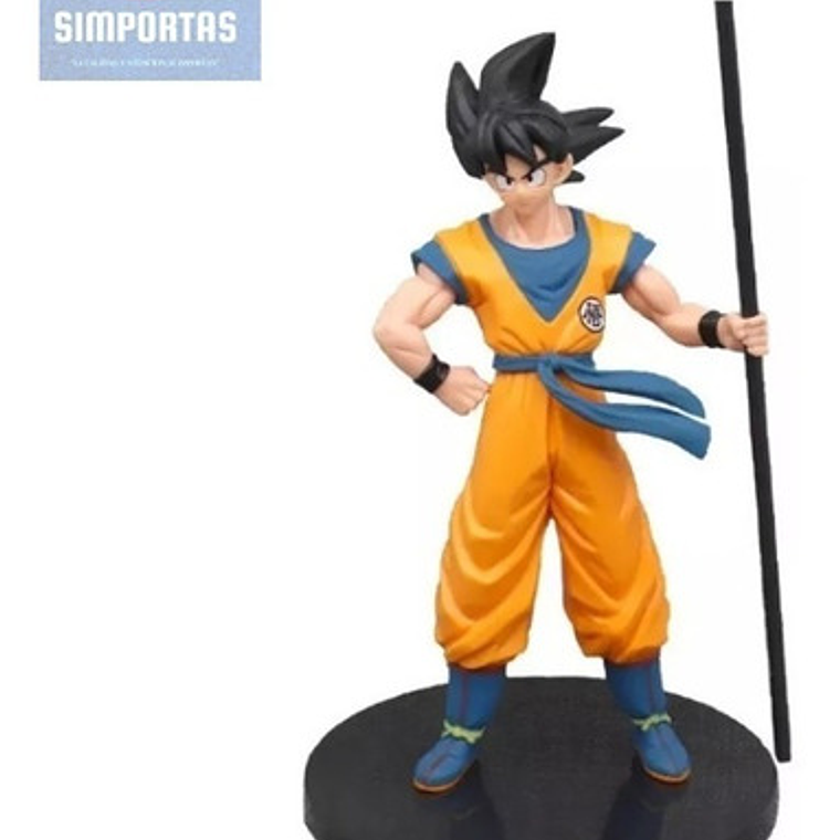 Figura Gokú Con Báculo Sagrado 22 Cms Dragon Ball Z Calidad 1