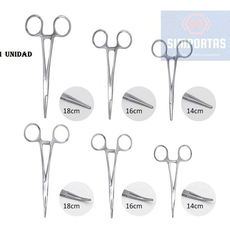 Porta Aguja Mayo Hegar Acero Diversas Medidas Santiago 9