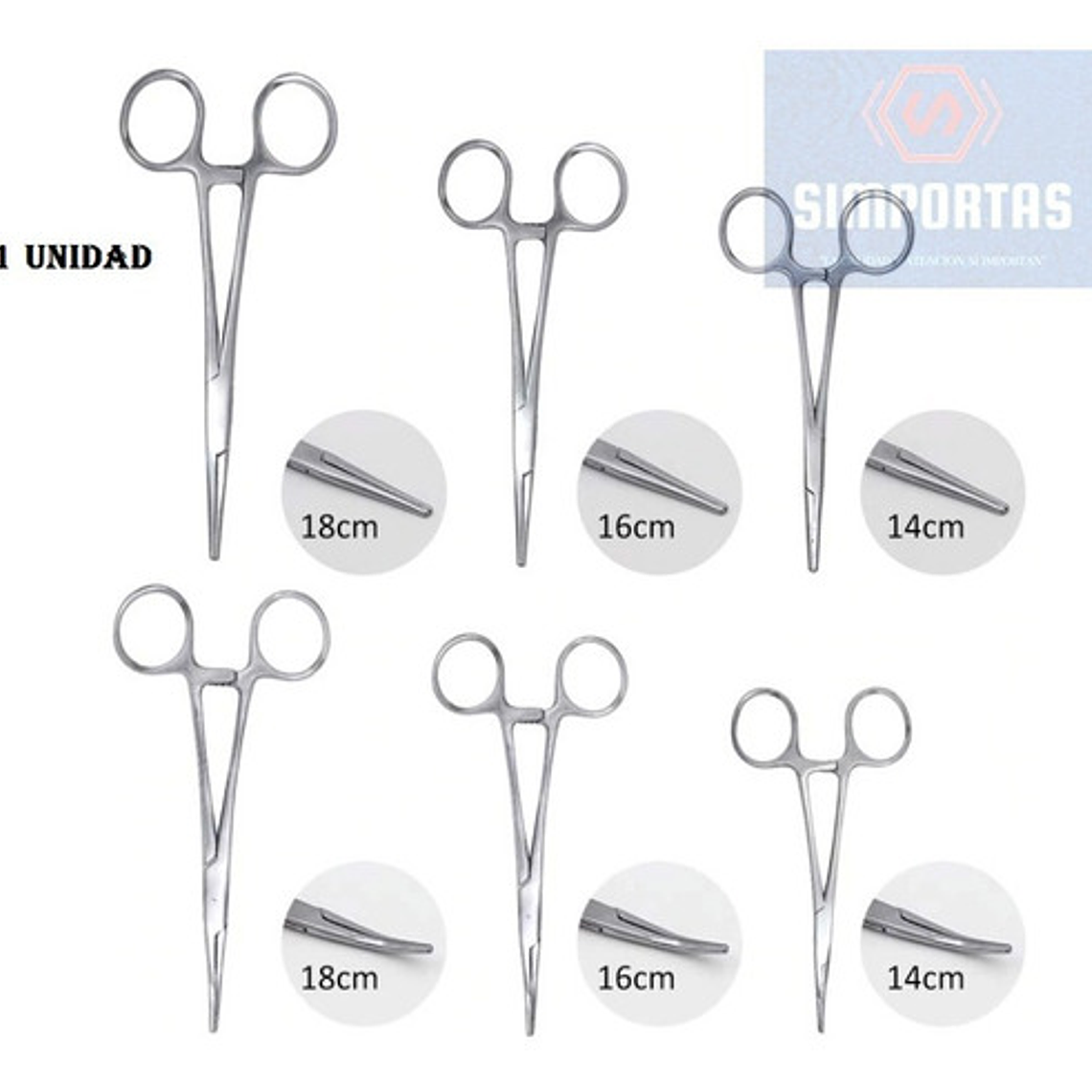 Porta Aguja Mayo Hegar Acero Diversas Medidas Santiago 25