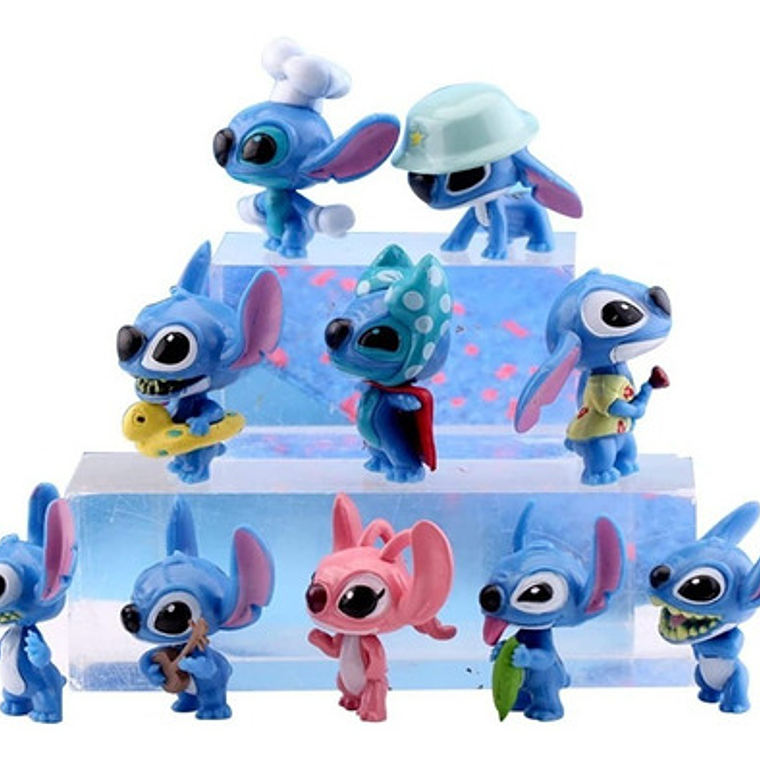 Figuras Lilo Y Stitch Set De 10 Piezas 5 Cms Calidad Stgo. 5