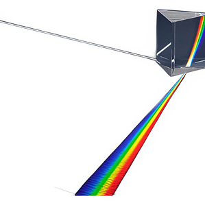 Cristal Arcoiris Refracción Luz Ciencia Prisma Niños Flex