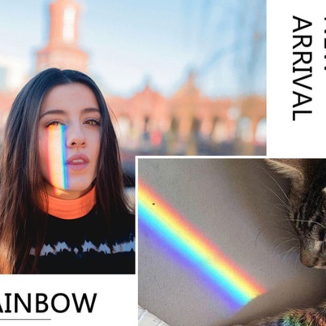 Cristal Arcoiris Refracción Luz Ciencia Prisma Niños Flex 9