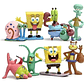 Figuras Bob Esponja Set De 8 Unidades Calidad Santiago - Miniatura 1