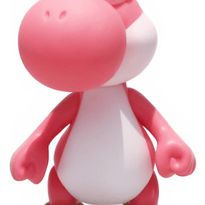 Figura De Yoshi Rosado Articulada (claudy) Super Mario Bros 