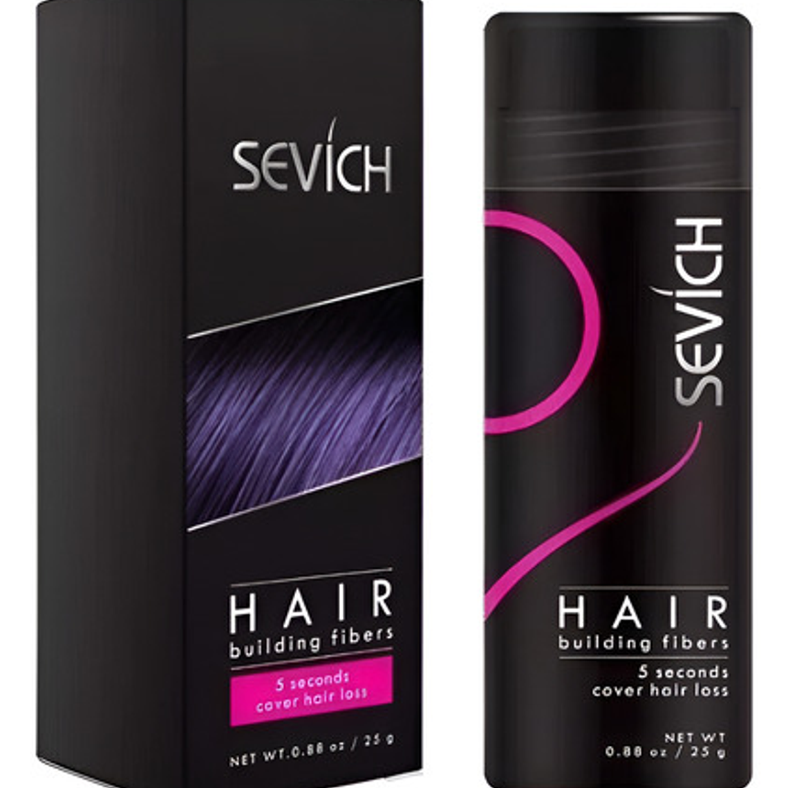 Fibras Sevich Naturales Relleno Calvicie Colores 25g Stgo. 15