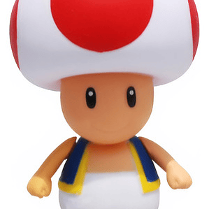 Figura Mario Bros Articulado Toad 11 Cms Calidad