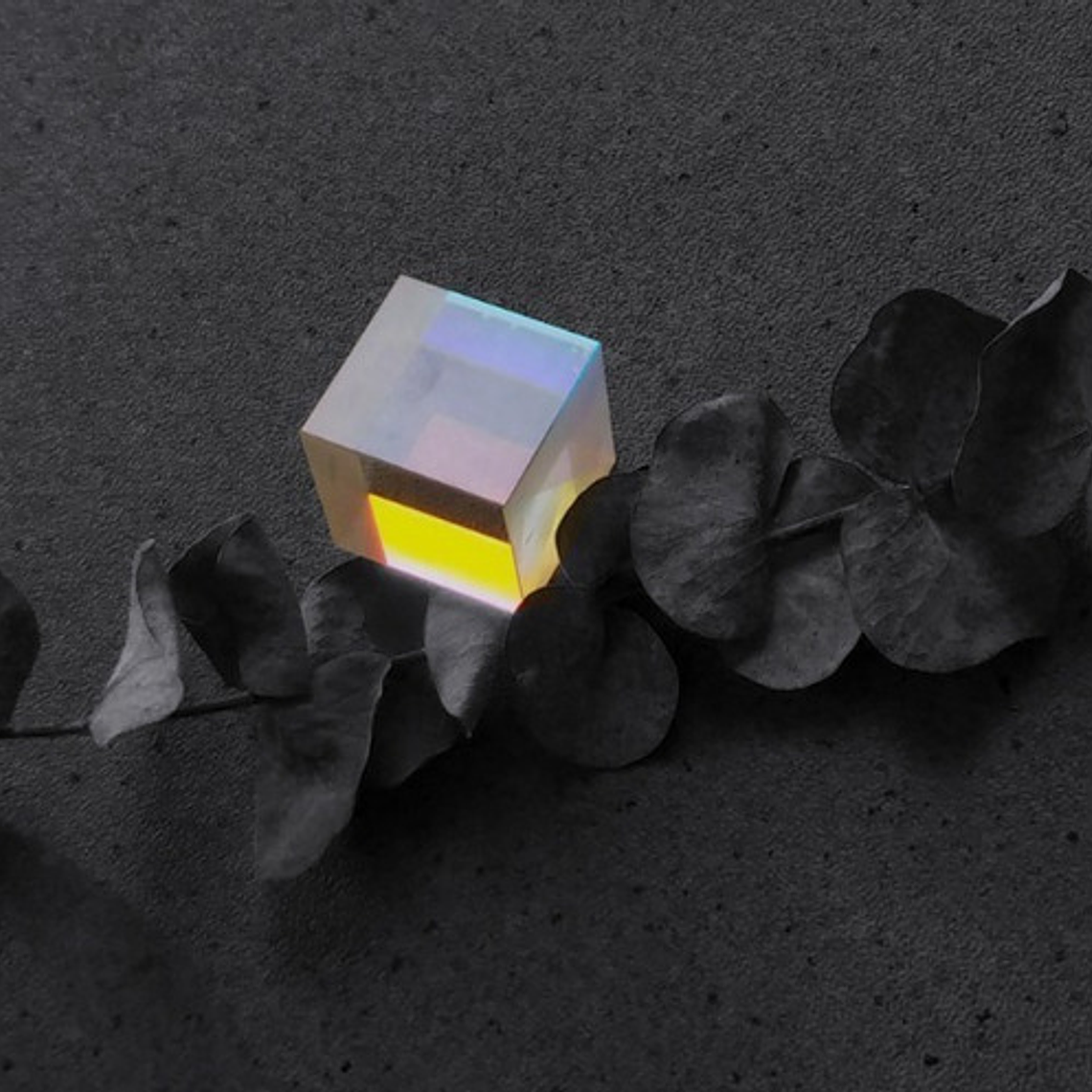 Cristal Arcoiris Cubo Refracción Luz Ciencia Prisma 15x15mm 4
