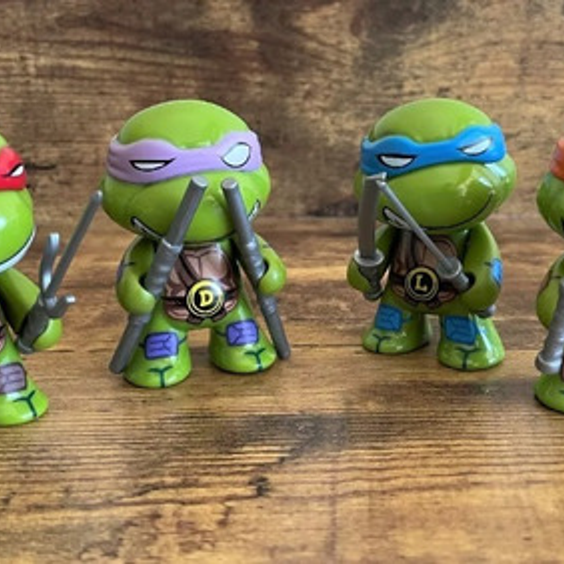 Pack 4 Figuras Decorativas Tortugas Ninja Calidad 2