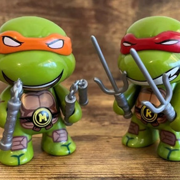 Pack 4 Figuras Decorativas Tortugas Ninja Calidad 3