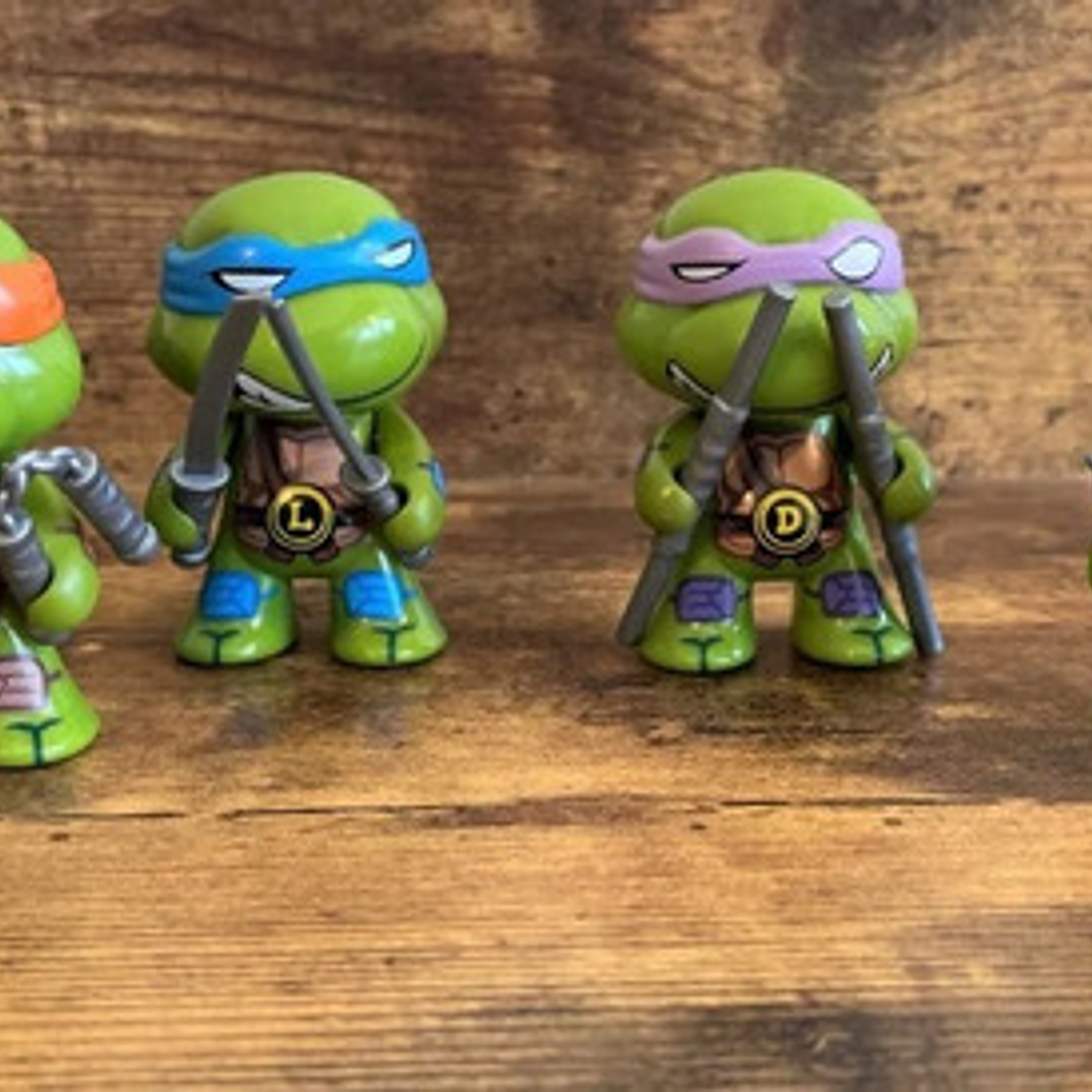 Pack 4 Figuras Decorativas Tortugas Ninja Calidad 4
