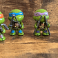 Pack 4 Figuras Decorativas Tortugas Ninja Calidad - Miniatura 4