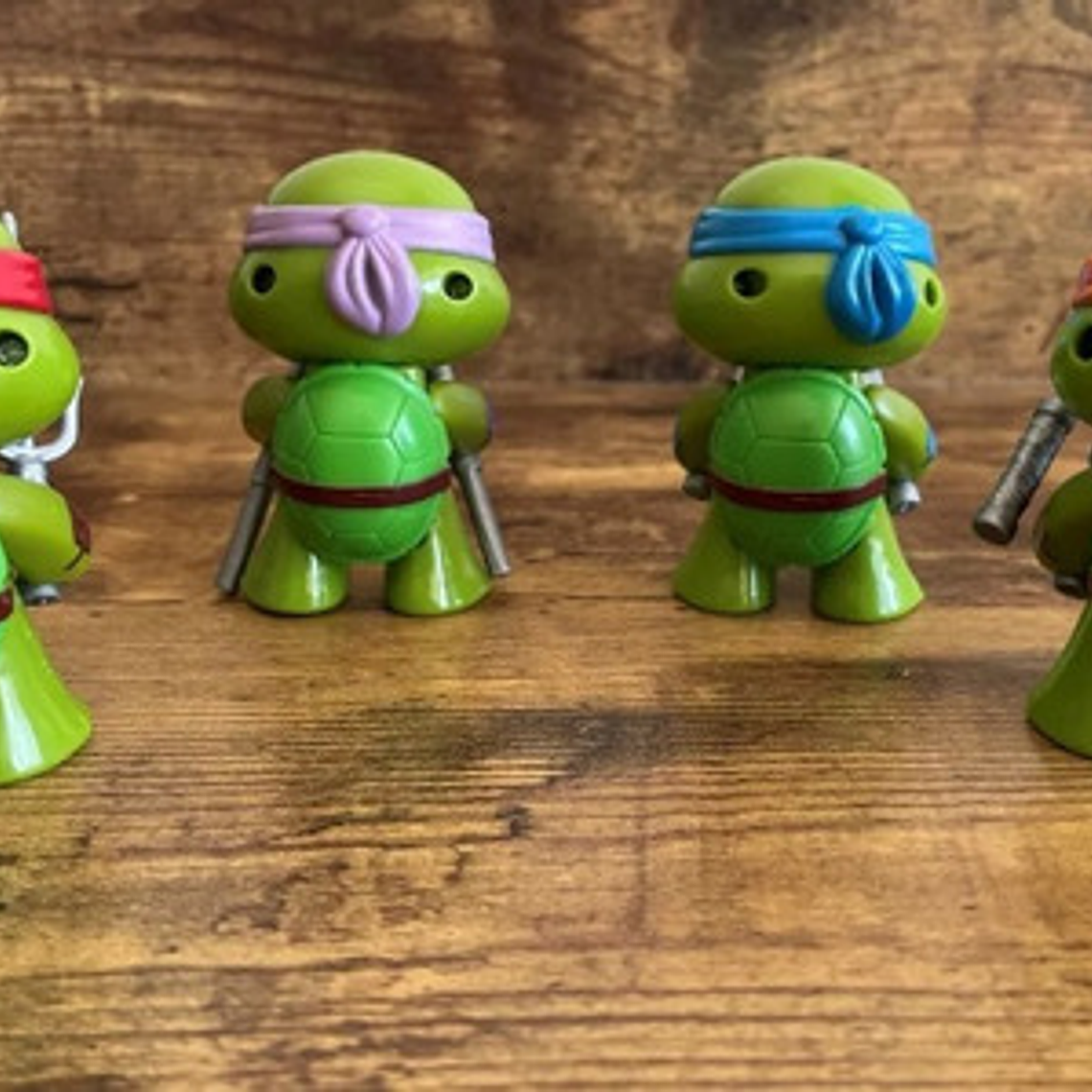 Pack 4 Figuras Decorativas Tortugas Ninja Calidad 6