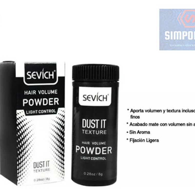 Polvo Texturizante Cabello Sevich Powder Original Textura 8g 2