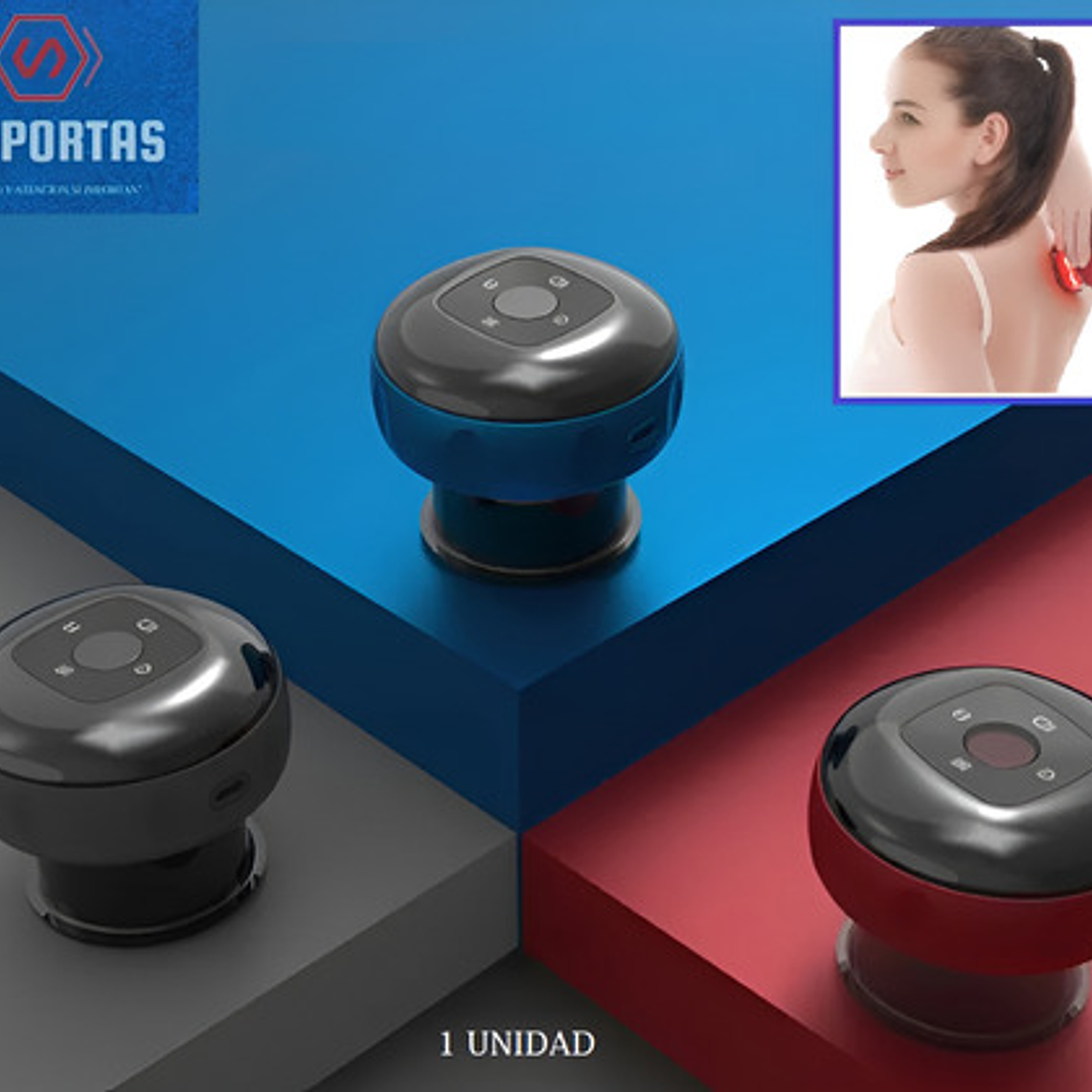 Ventosa Recargable Con Calor Masaje Única 12 Niveles Usb 2