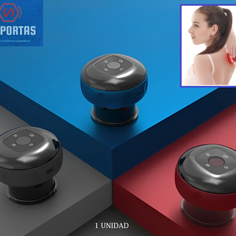 Ventosa Recargable Con Calor Masaje Única 12 Niveles Usb 2