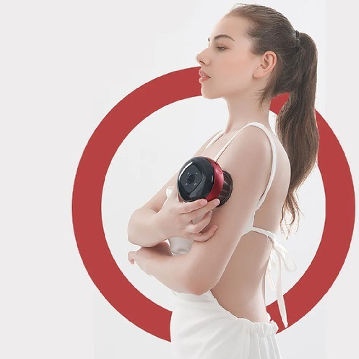 Ventosa Recargable Con Calor Masaje Única 12 Niveles Usb 24