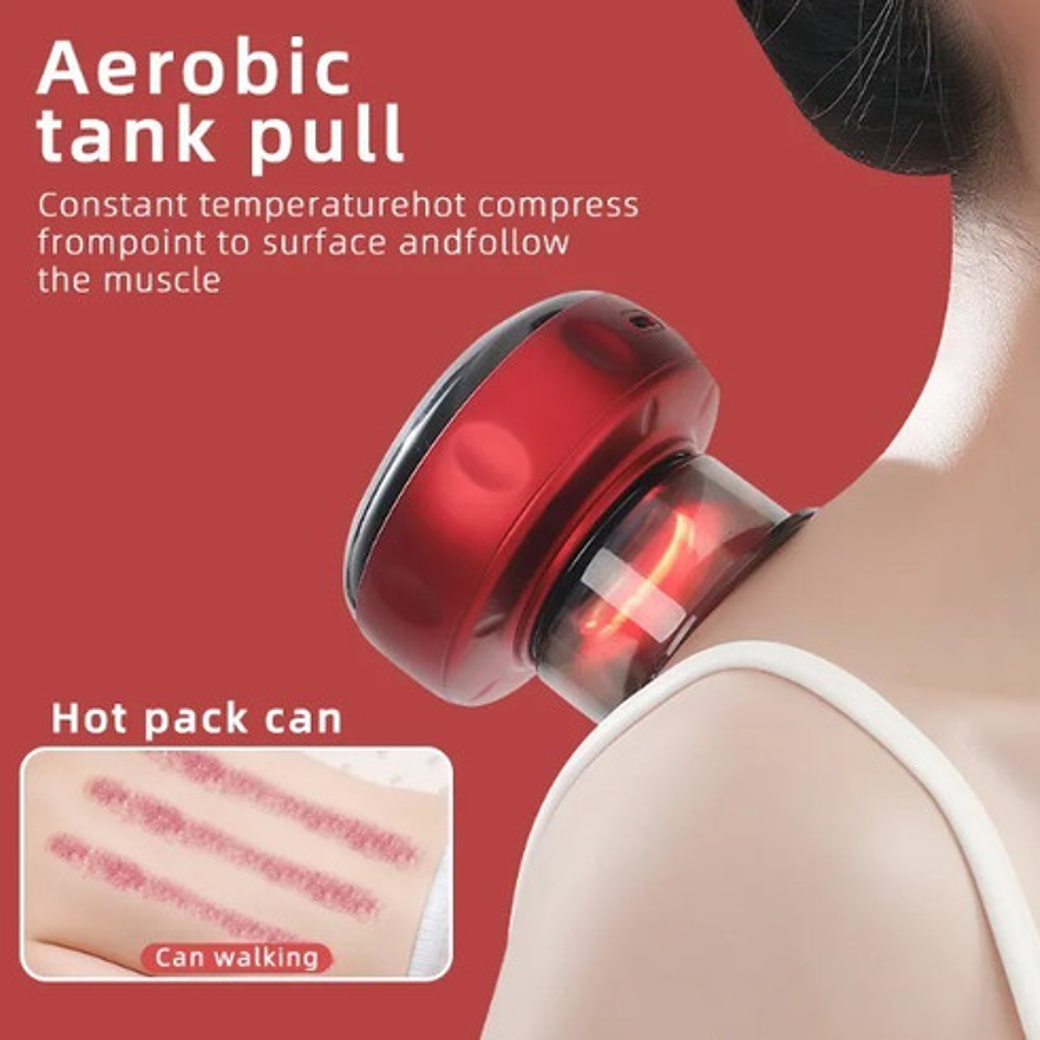 Ventosa Recargable Con Calor Masaje Única 12 Niveles Usb 28