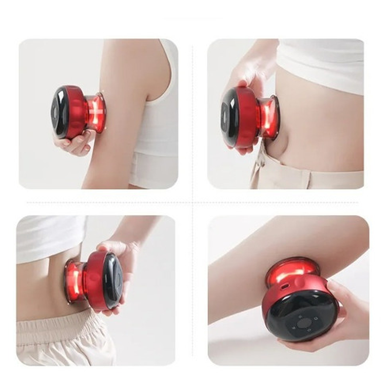 Ventosa Recargable Con Calor Masaje Única 12 Niveles Usb 29