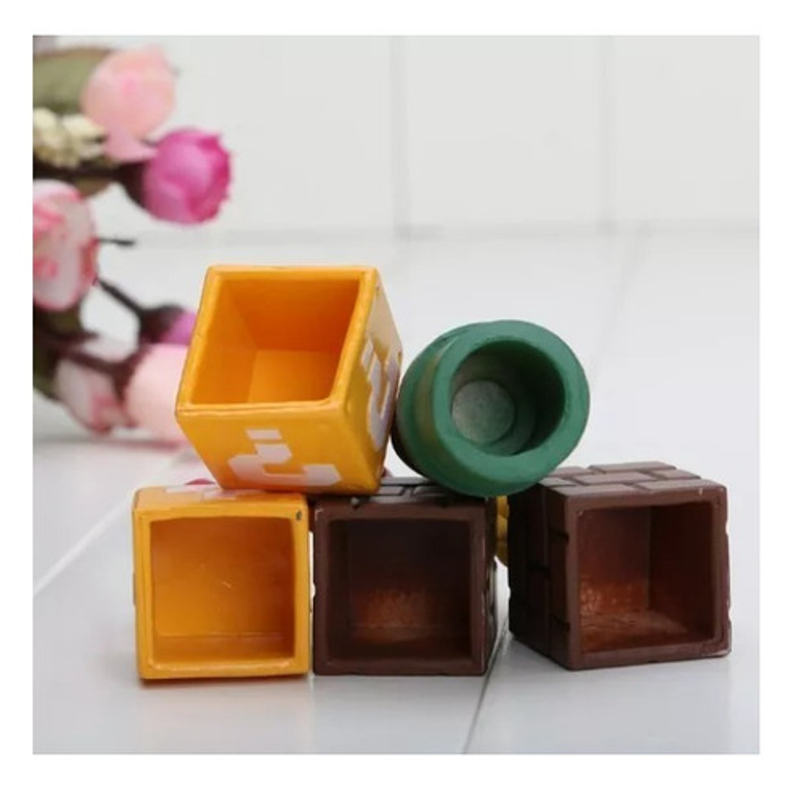 Mario Bros Set 5 Figuras 5 Cm En Cubos Calidad  5