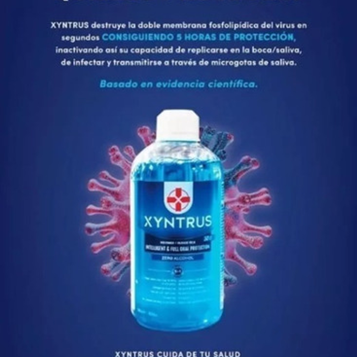   Bioenjuague Bucal Sin Alcohol Xyntrus Brix Covid Bacterias 4