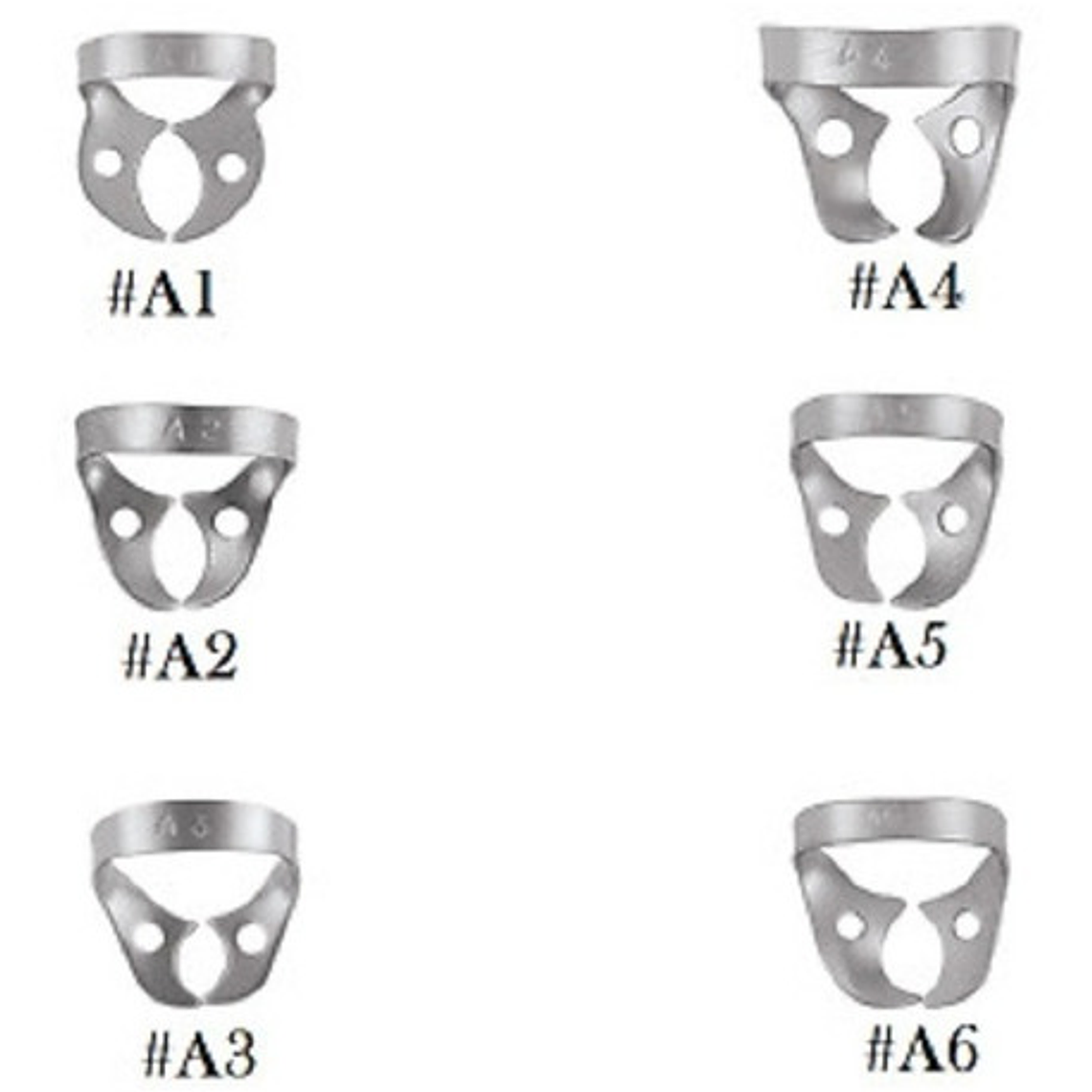 Clamp Dental Acero Inox Por Unidad Santiago 6