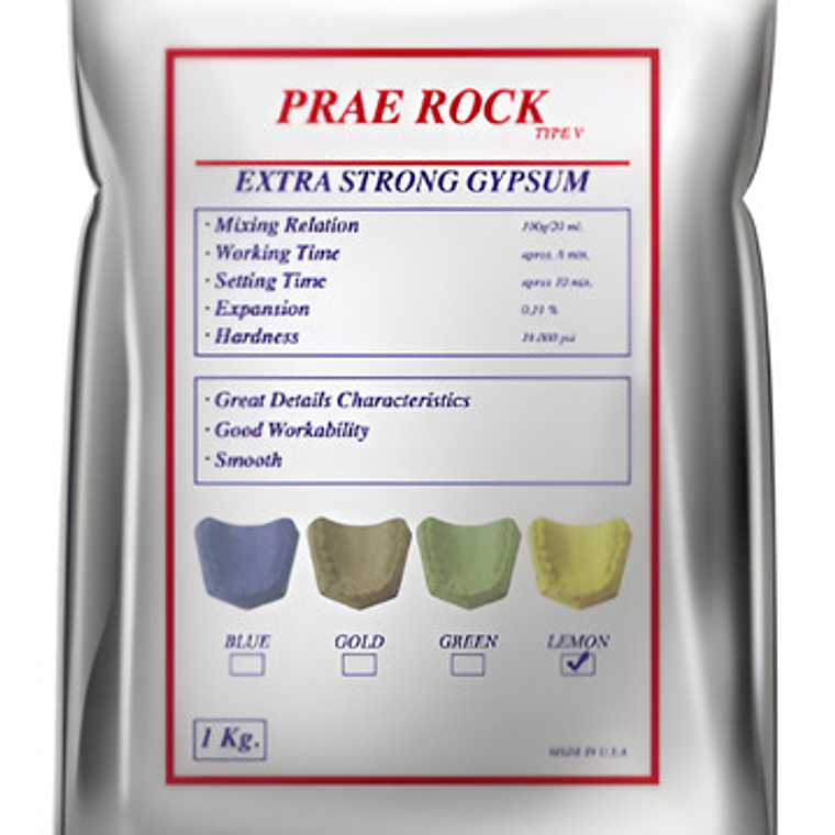 Yeso Extraduro Premium Tipo V Prae Rock Usa 1kg Lo Último  2