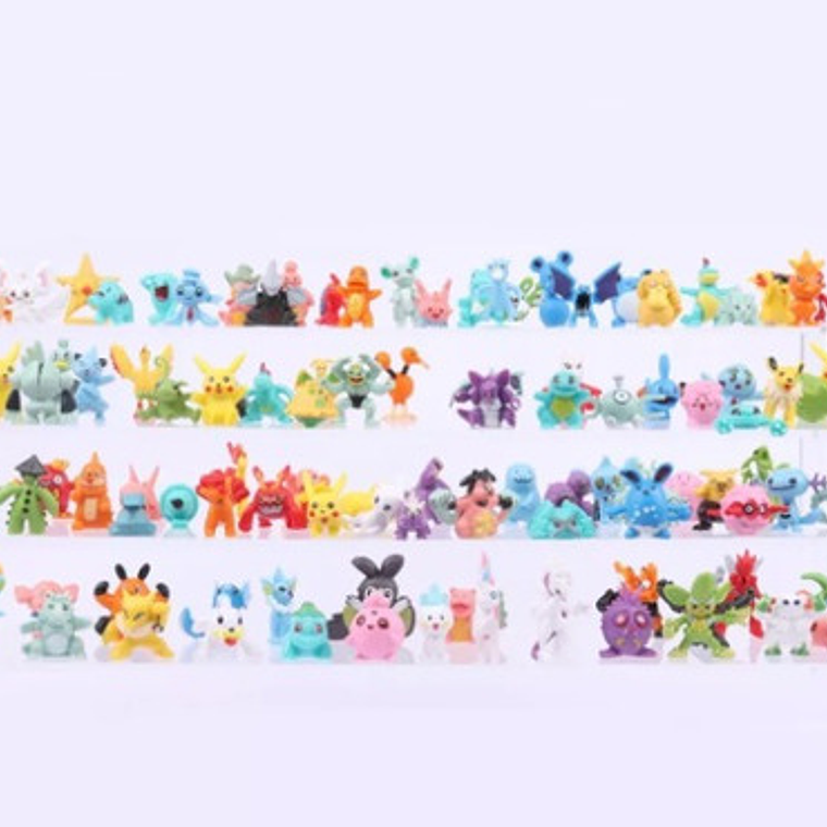Set De 144 Mini Figuras Pokemon 2 A 3 Cm Set Completo Xl 3