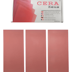 Caja Cera Dental Rosada En Láminas Marca Zeus 500g