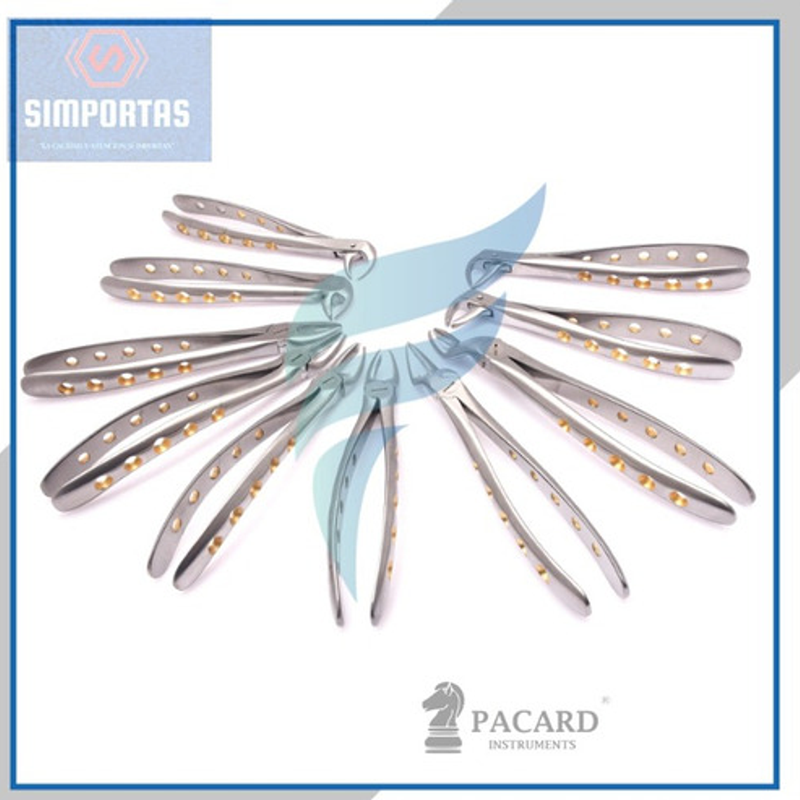 Fórceps Dentales Set De 10u Calidad Pacard Instruments Stgo. 7