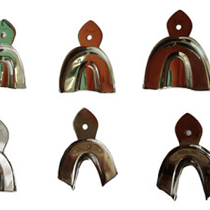 Cubetas Acero Dental Tipo Rom Lock 10u Set Completo Xs A Xl