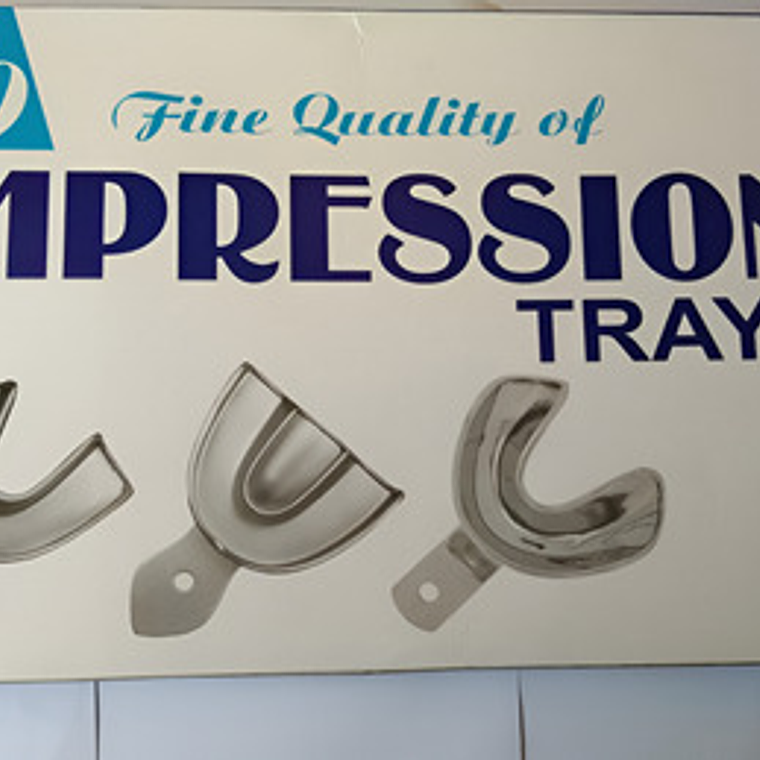 Cubetas Acero Dental Tipo Rom Lock 10u Set Completo Xs A Xl 2