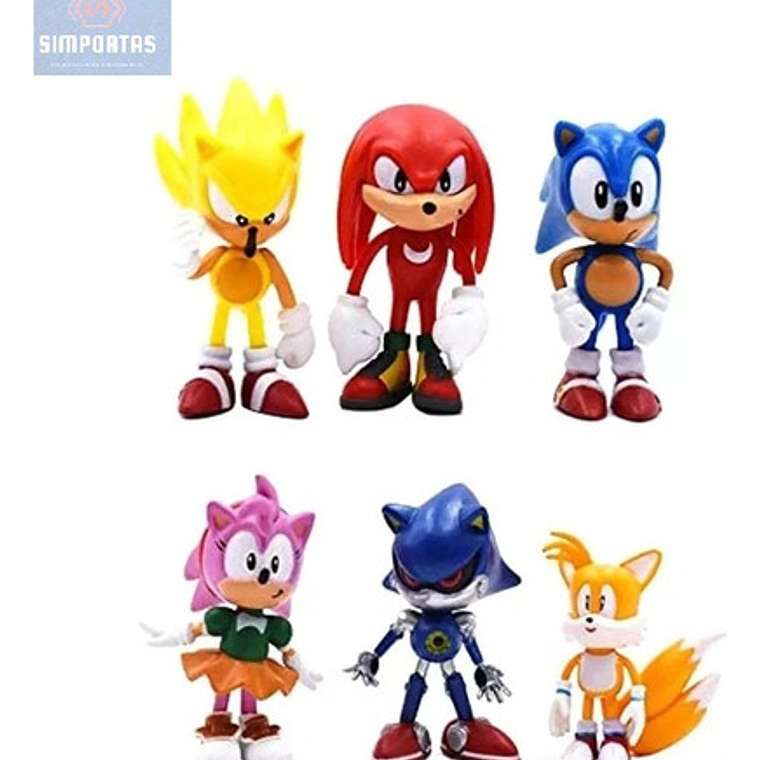 Figuras Sonic Set 6 Figuras De Acción Calidad 4