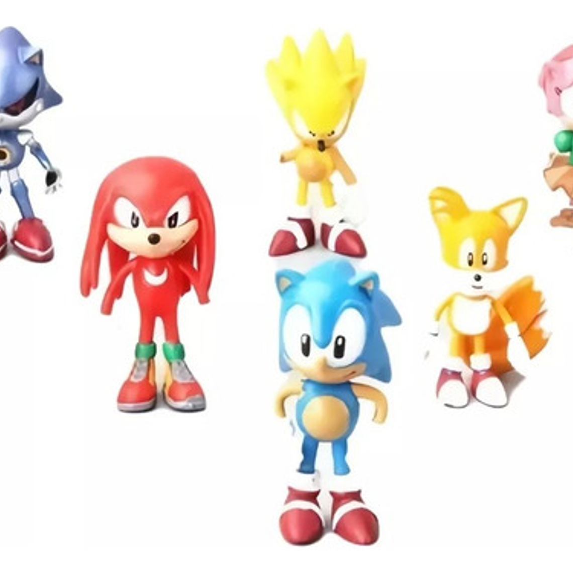 Figuras Sonic Set 6 Figuras De Acción Calidad 7