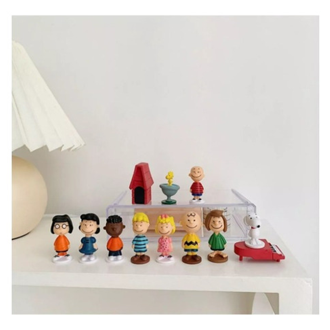  Figuras Snoopy Y Charlie Brown 12 Figuritas Calidad 5