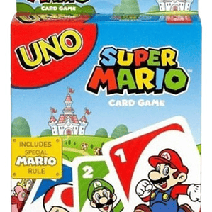 Juego De Carta Uno Diversión Super Mario Multicolor