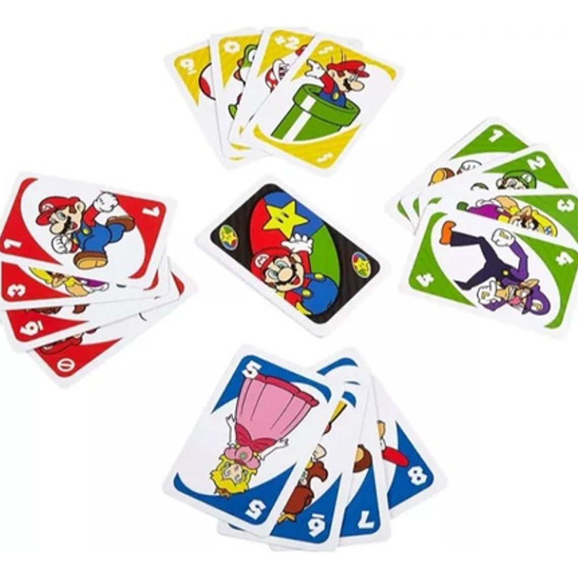 Juego De Carta Uno Diversión Super Mario Multicolor 4