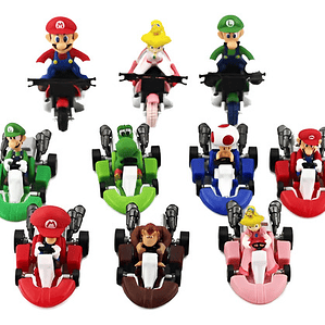  Figuras Super Mario Kart Set 10 Figuras A Fricción Calidad