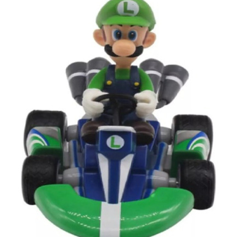 Mario Bros Auto Mario Kart Personajes A Fricción En Caja! 12
