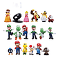 Figura Nintendo Set Mario Bros 18 Unidades Calidad Express - Miniatura 1