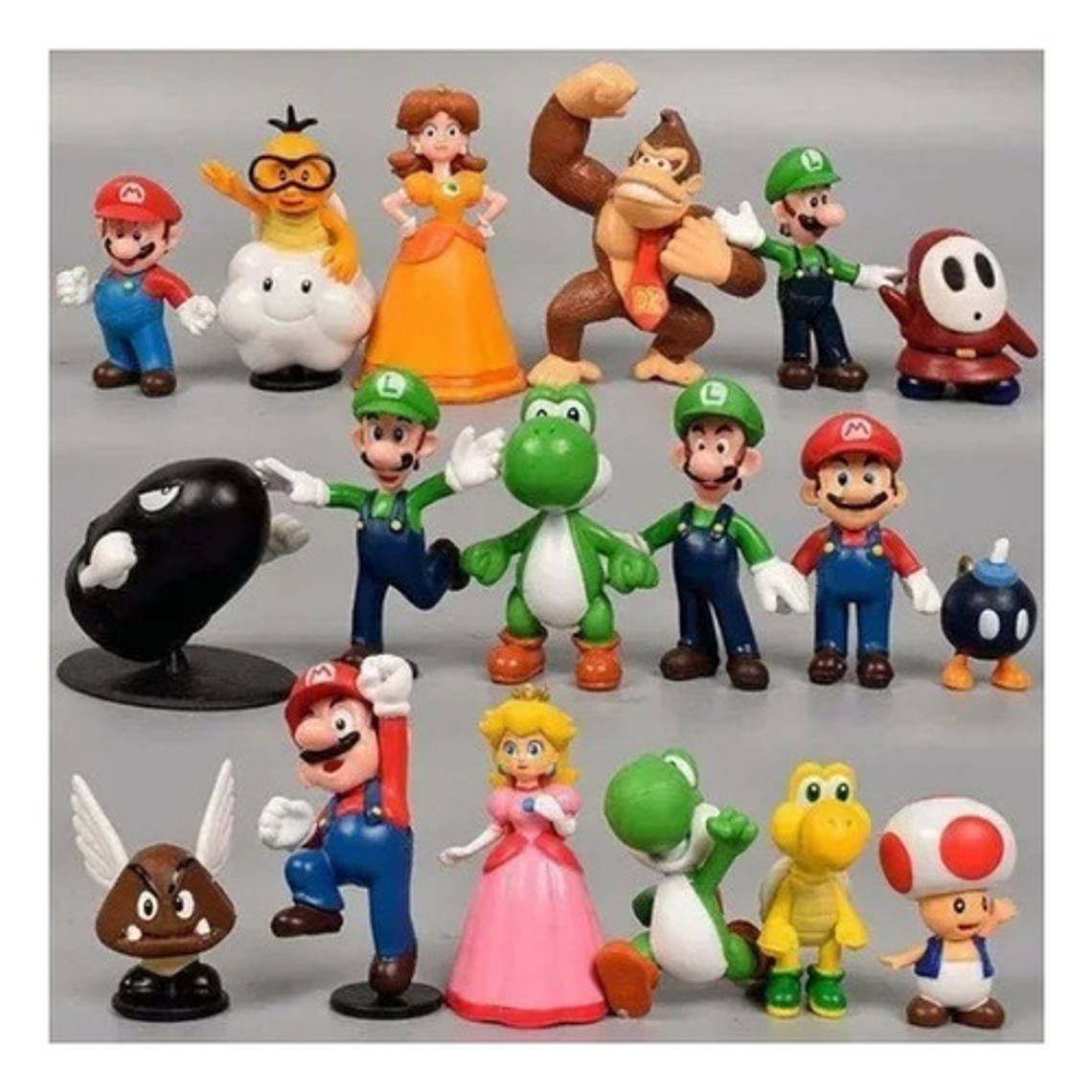 Figura Nintendo Set Mario Bros 18 Unidades Calidad Express 2