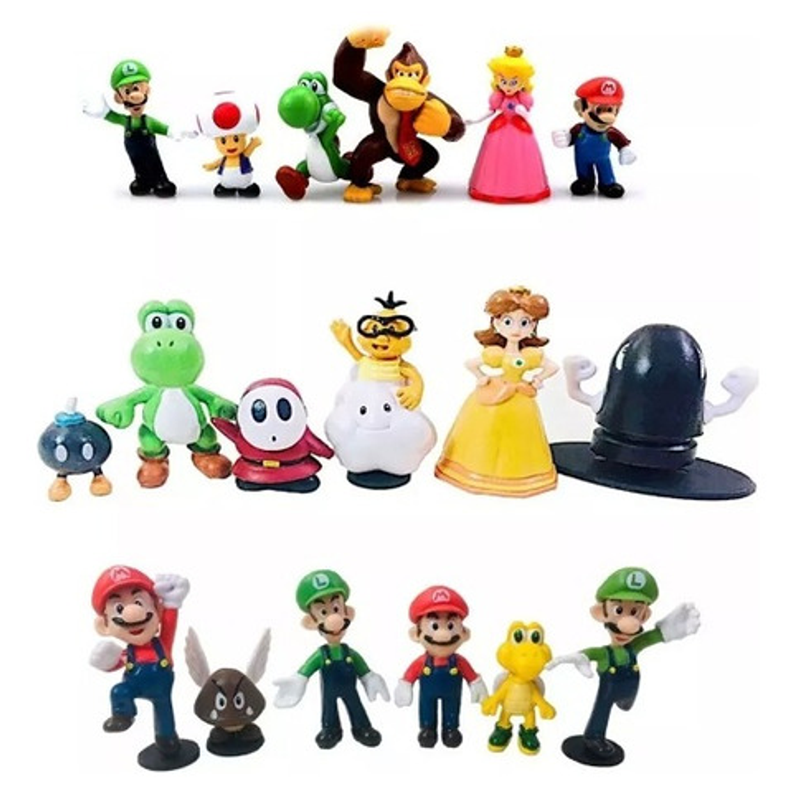 Figura Nintendo Set Mario Bros 18 Unidades Calidad Express 6