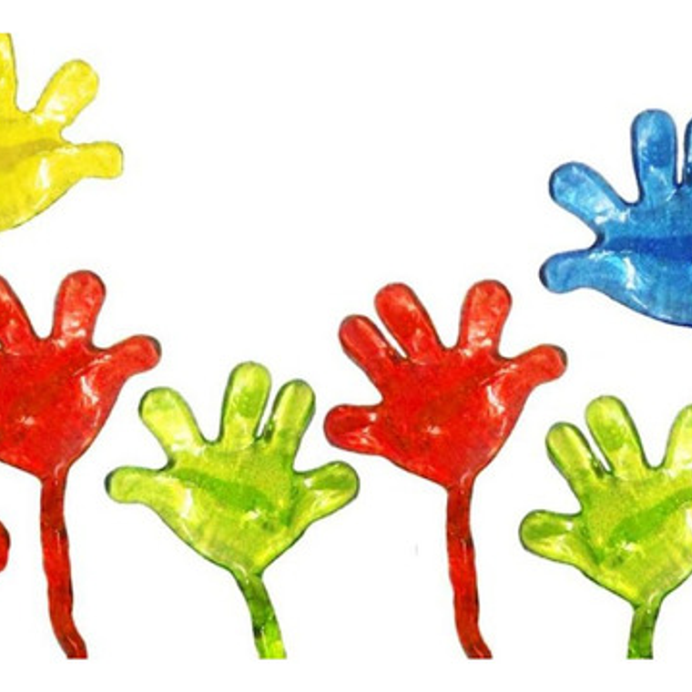 Manos Pegajosas Set 10 Unidades Juguete Pegajoso Colores 2