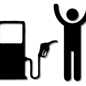 Sticker Autoadhesivo Para Automóvil Modelo Asalto Bencina