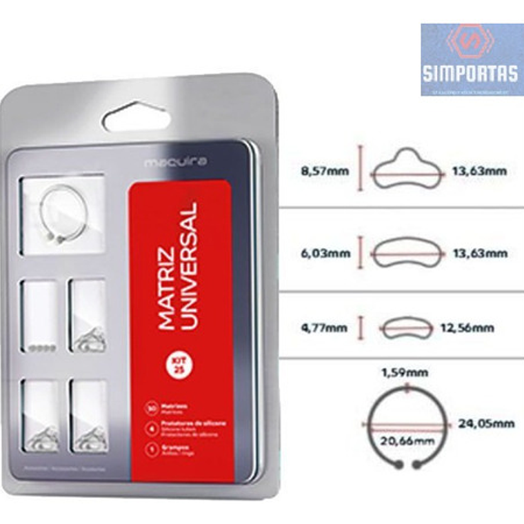 Sistema De Matrices 25 Unidades Con Tope + Anillo Maquira 1