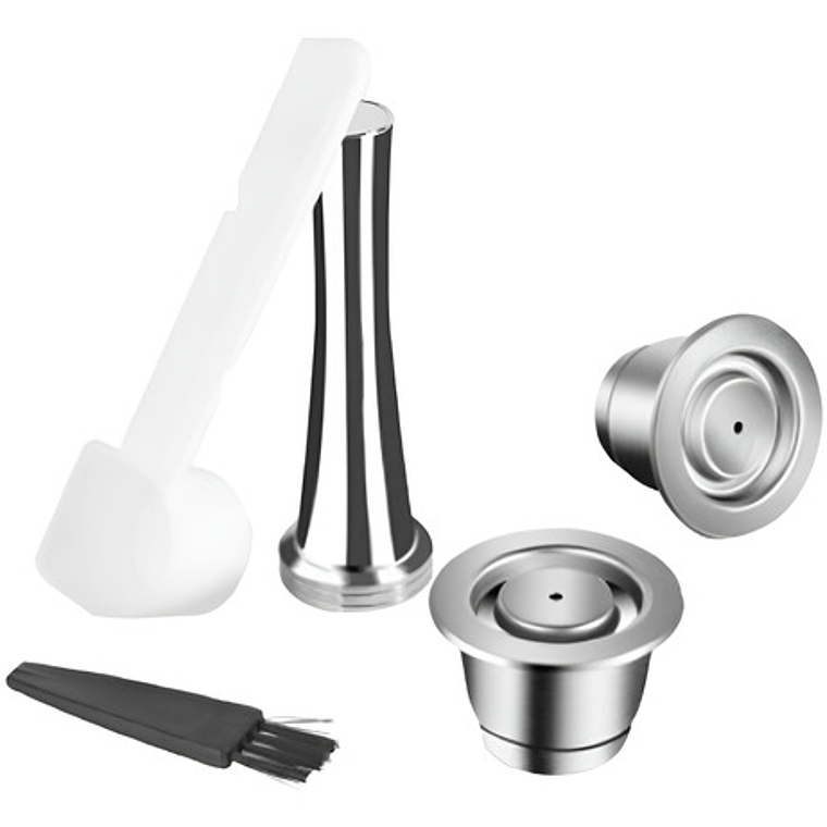 2 Cápsulas Reutilizables Acero Para Nespresso +apisonador Y+ 1