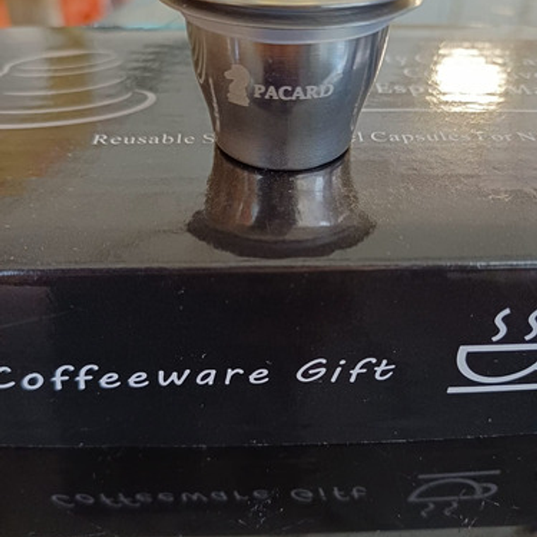 2 Cápsulas Reutilizables Acero Para Nespresso +apisonador Y+ 3