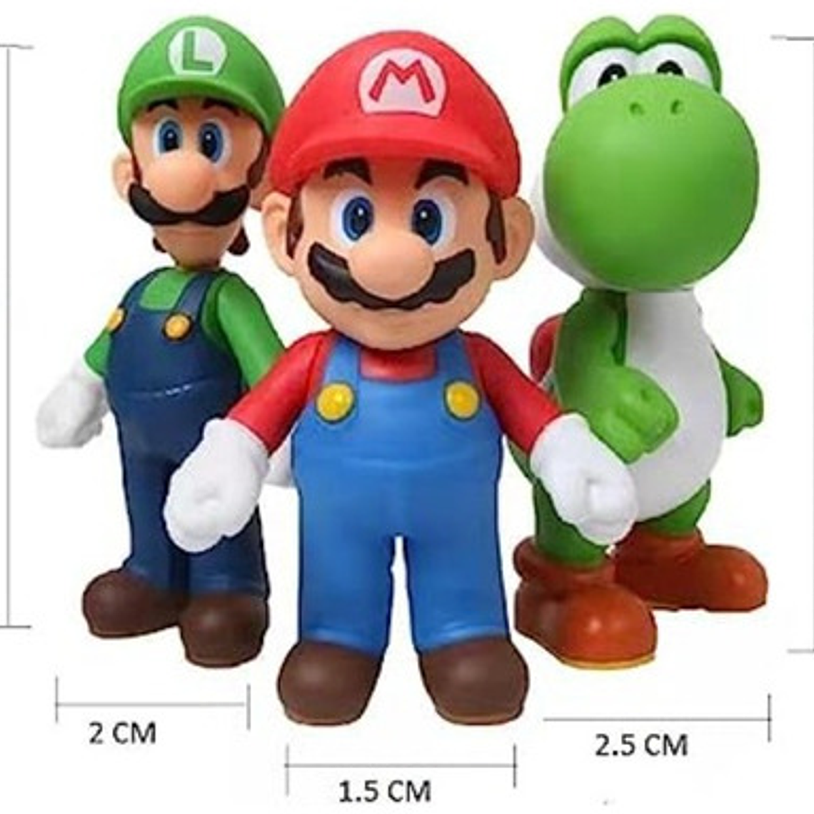 Figura Nintendo Set Mario Bros 12 Unidades Calidad Express 3