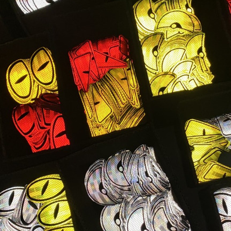  Stickers 3d Par Ojos Reflectantes Autoadhesivo Auto Tunning 4