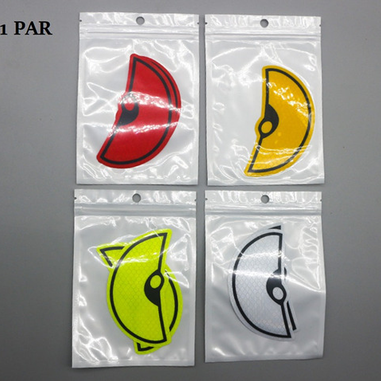  Stickers 3d Par Ojos Reflectantes Autoadhesivo Auto Tunning 5